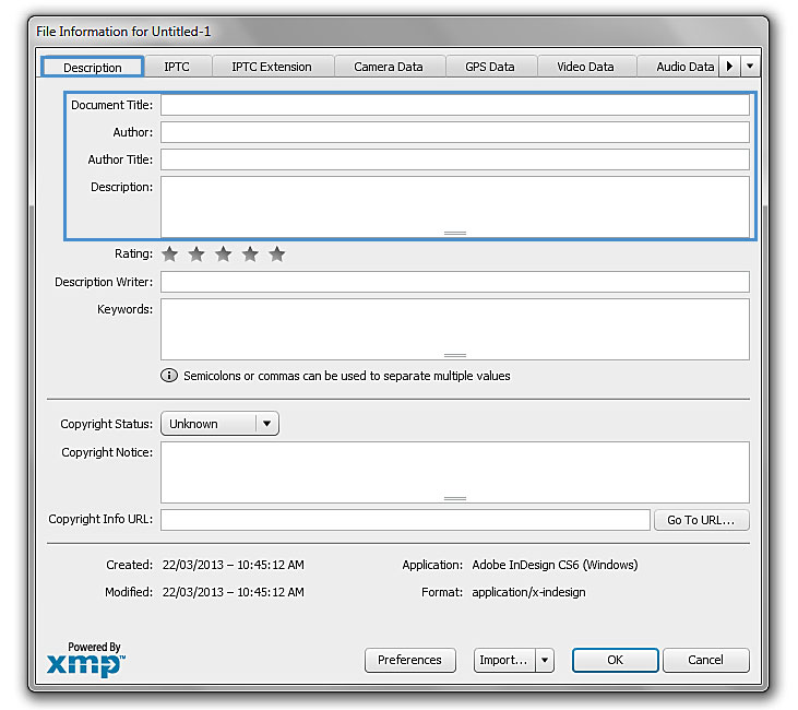 Image demonstrates the change or changes that can occur in the "File Info" box.