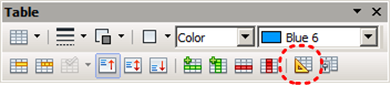 Image demonstrates location of Table Design icoon in the Table menu.